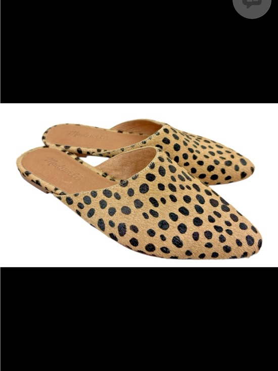 Shoes - Madewell Cheetah Print Slip-On Mules in Tan and Black